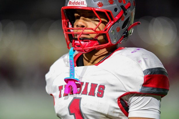 Parkland's TJ Lawrence runs the ball down the field on Thursday, Oct. 16 2025, against Whitehall at Whitehall High School. (Jonathan Broady/Special to The Morning Call)