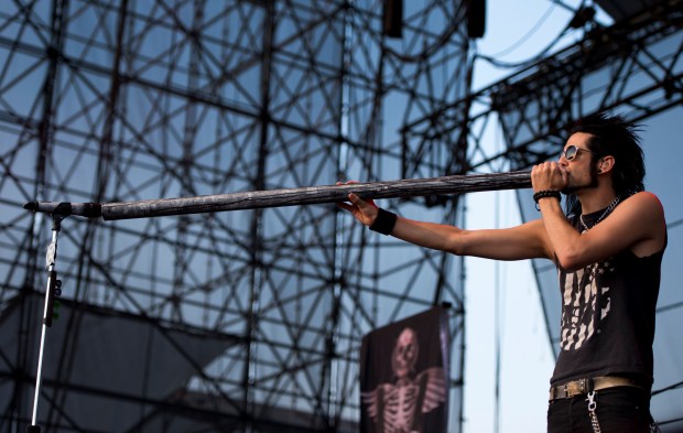 Like A Storm performs on the Sands Steel Stage during Musikfest on Wednesday, Aug. 9, 2017. // (Cameron Hart /THE MORNING CALL ) mc-ent-review-musikfest-godsmack-20170802 // Shot on August 9, 2017