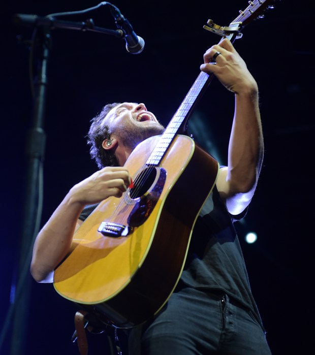 Phillip Phillips performs on the Wind Creek Steel Stage Saturday. The Billy Bauer Band, Max Swan, and Bronze Radio Return opened for him.