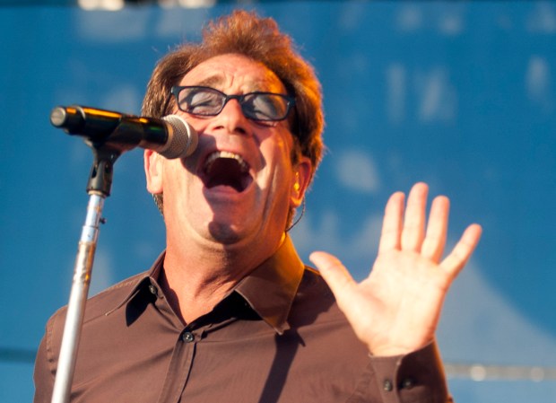 Huey Lewis and the News plays at MusikFest's Sands Steel Stage at PNC Plaza in Bethlehem on Monday. /////// Michael Kubel / The Morning Call Monday August 6, 2012.