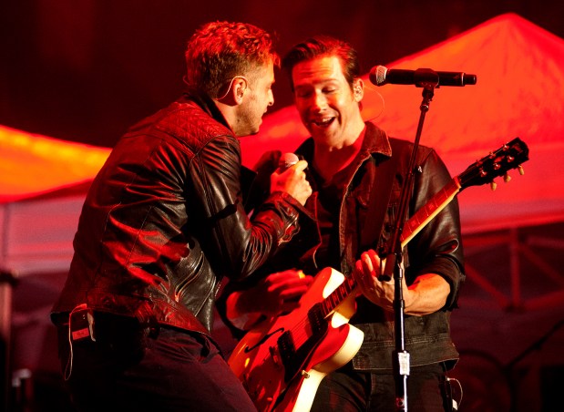 OneRepublic plays the Sands SteelStage at Musikfest on Saturday. /(Ed. Note: FEATURES - CHRIS SHIPLEY / SPECIAL TO THE MORNING CALL - Shot 08/03/13)