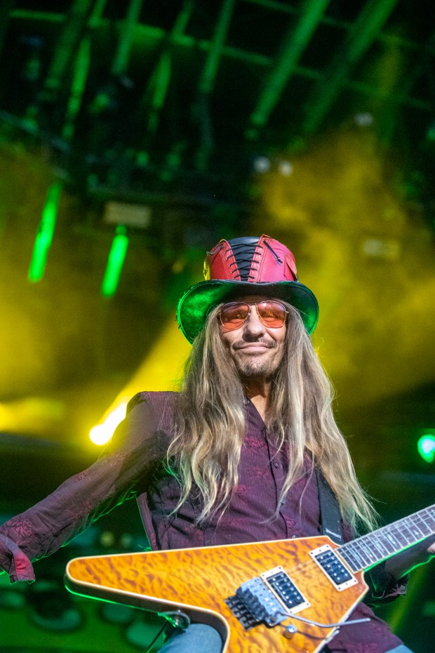 Poison performs Sunday Aug. 7, 2022 during Musikfest at the Wind Creek Steel Stage at PNC Plaza in Bethlehem.