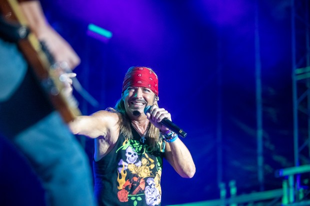 Poison performs Sunday Aug. 7, 2022 during Musikfest at the Wind Creek Steel Stage at PNC Plaza in Bethlehem.
