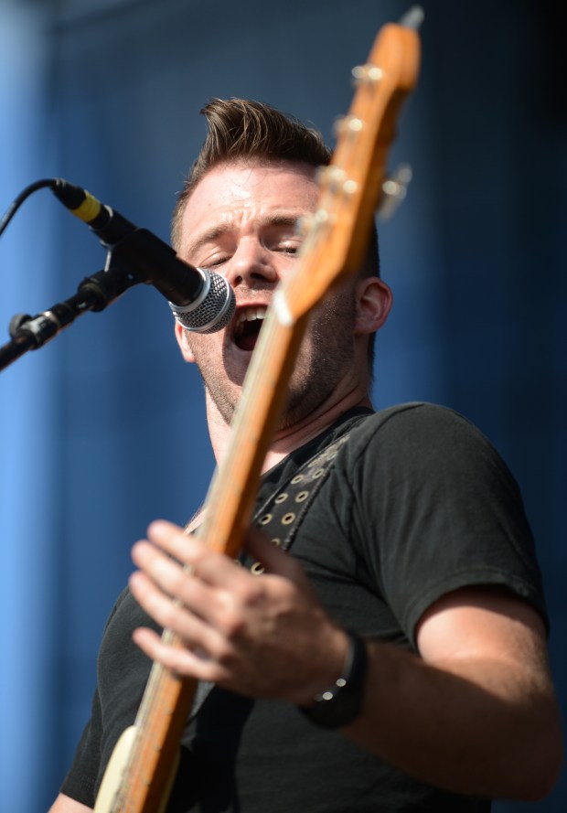 We As Human performs at the Sands Steel Stage at Musikfest on Sunday night. They were an opening band for the headliner Skillet. /// - BETHLEHEM - EMILY ROBSON / THE MORNING CALL - Taken Sunday, August 4, 2013.