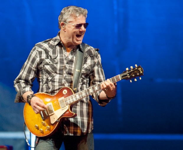 Steve Miller Band performs on Musikfest's Steel Stage Monday night at the festival in Bethlehem. /////Michael Kubel / The Morning Call-- Monday August 8, 2011. ***** Steve Miller makes up for lost time ** Legendary musician, whose 2005 show was cut short by rain, wows, fans at Steel Stage. ** CONCERT REVIEW ** MUSIKFEST 2011 (8/10/11) *****