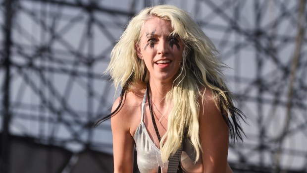 Lead singer Meta Dead of The Dead Deads performs an opening for Bush and Chevelle on the Sands Steel Stage at Musikfest in Bethlehem Thursday night./// Editor's Note: NEWS - JOSEPH RESSLER / THE MORNING CALL - Shot 08/11/16