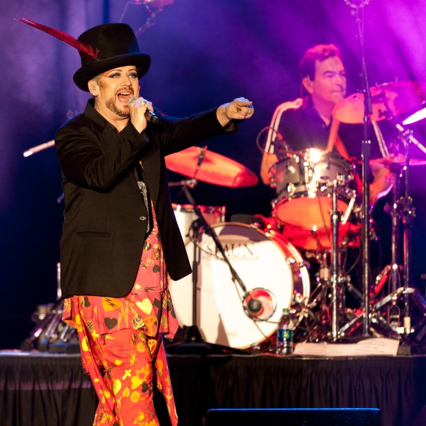 Culture Club performs on the Sands Steel Stage during Musikfest on Saturday in Bethlehem. ///mc-musikfest-review-culture-club-steel-stage/// Chris Shipley / ////Photo taken on August 8, 2015.