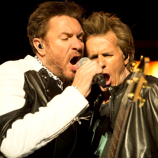 Duran Duran performs on the Sands Steel Stage during Thursday's Musikfest preview night in Bethlehem. ////mc-musikfest-review-duran-duran-steel-stage// Chris Shipley / ////Photo taken on August 6, 2015.