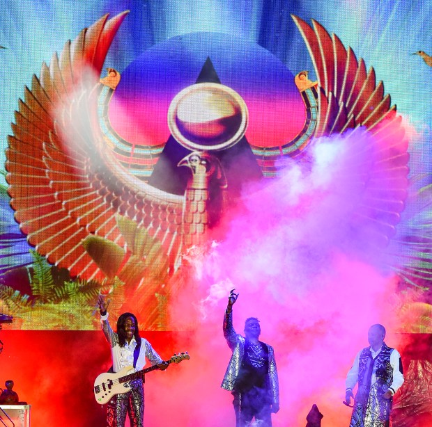 Earth, Wind & Fire performs at the Wind Creek Steel Stage during Musikfest on Southside Bethlehem on Thursday, August 1, 2019.