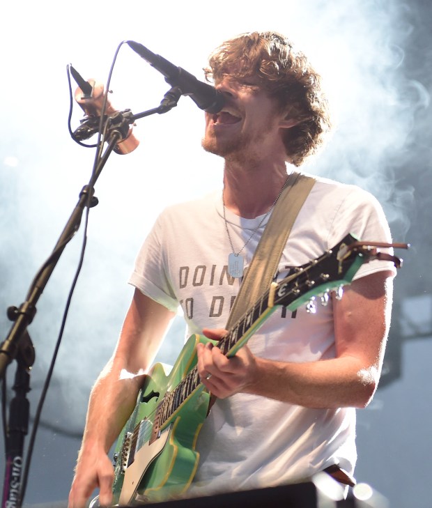 Black Pistol Fire opened for LIVE Monday night at Musikfest's Steel stage. 08/07/17//(Amy Herzog /THE MORNING CALL )