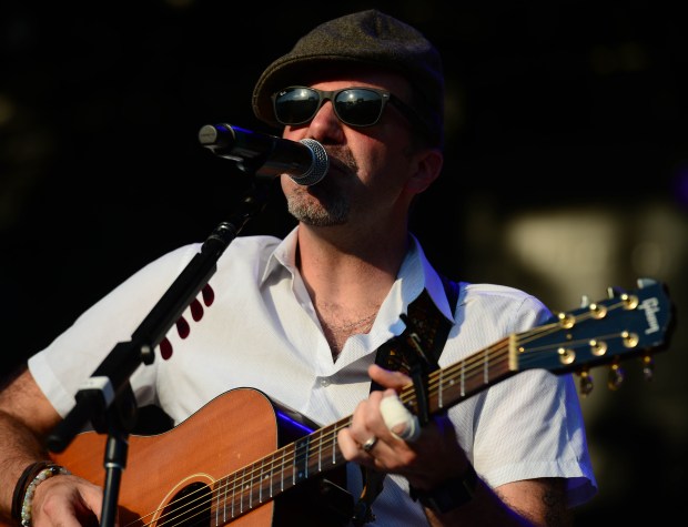 Singer Stephen Kellogg opens for The Counting Crows as they perform Monday, Aug. 8, 2022, during Musikfest at the Wind Creek Steel Stage at PNC Plaza in Bethlehem.