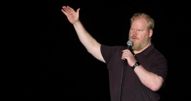 Comedian Jim Gaffigan performs on the Sands Steel Stage at Musikfest Sunday, August 5, 2018 in Bethlehem. Rick Kintzel/The Morning Call