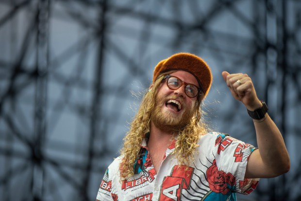 Allen Stone opened for Train and The Goo Goo Dolls during Tuesday night's headlining show at Wind Creek Steel Stage at ArtsQuest Bethlehem August 6, 2019.