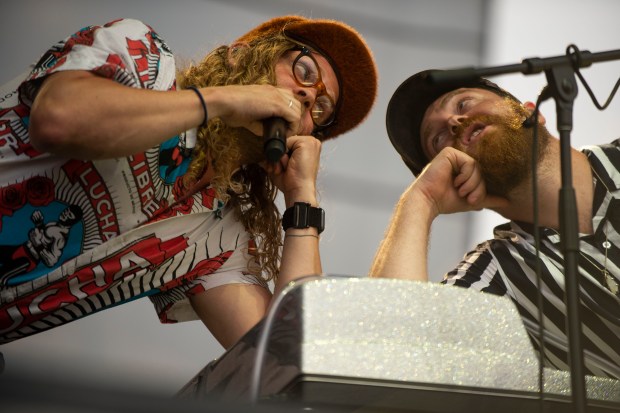 Allen Stone opened for Train and The Goo Goo Dolls during Tuesday night's headlining show at Wind Creek Steel Stage at ArtsQuest Bethlehem August 6, 2019.
