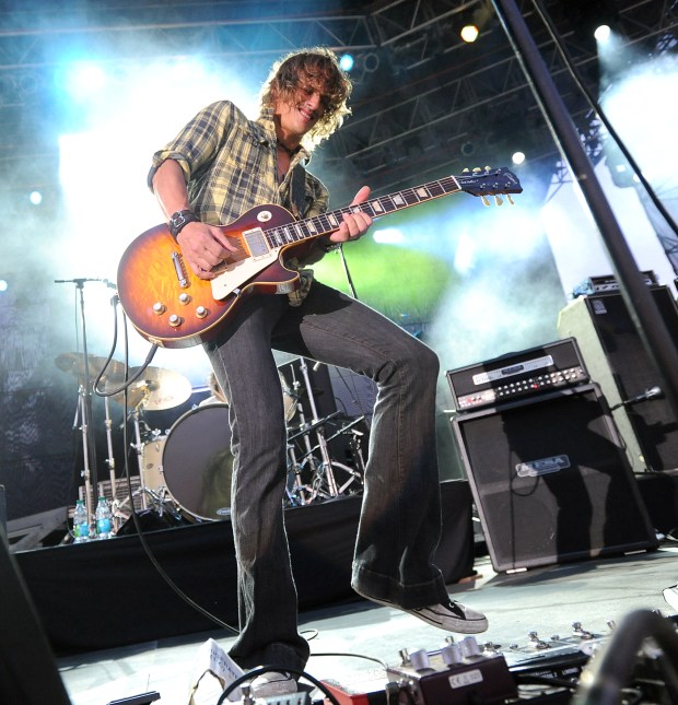 Carl Bell of Fuel performs at the Sands Steel Stage at SteelStacks during Musikfest on Friday night. //////ed note: Kevin Mingora/The Morning Call. /////// Art of Dying, Fuel, and Buckcheery perform at the Sands Steel Stage at SteelStacks during Musikfest on Friday night August 12, 2011.