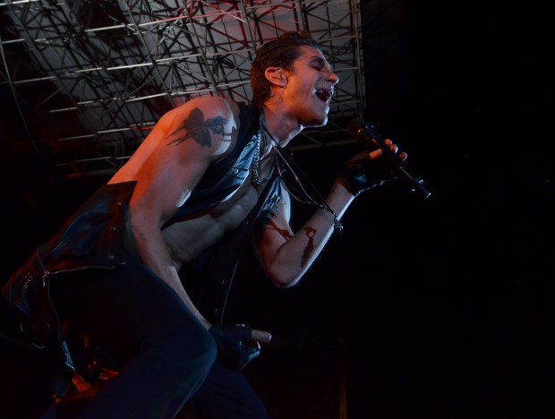 Jane's Addiction performs at the Sands Steel Stage in South Bethlehem during Musikfest on Thursday evening. / APRIL BARTHOLOMEW / THE MORNING CALL ///080912 / mc-musikfest-review-janes-addiction*****Jane's Addiction concert an "Irresistable Force" (8/15/12)*****