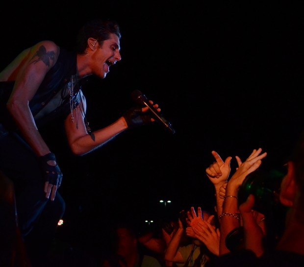 Jane's Addiction performs at the Sands Steel Stage in South Bethlehem during Musikfest on Thursday evening. / APRIL BARTHOLOMEW / THE MORNING CALL ///080912 / mc-musikfest-review-janes-addiction