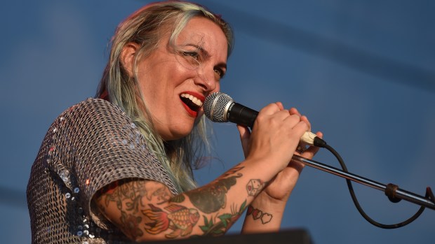 Local favorite Slingshot Dokota performs to the crowd. The alternative pop-rock group Grouplove plays Musikfest's main Steel Stage. The opening acts were Slingshot Dokota and Max Frost.APRIL GAMIZ / THE MORNING CALL