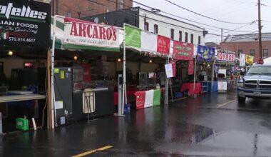 Vendors prepared to kickoff Pittston Tomato Festival despite rainy start