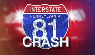 Car catches fire on I-81 in Lackawanna County