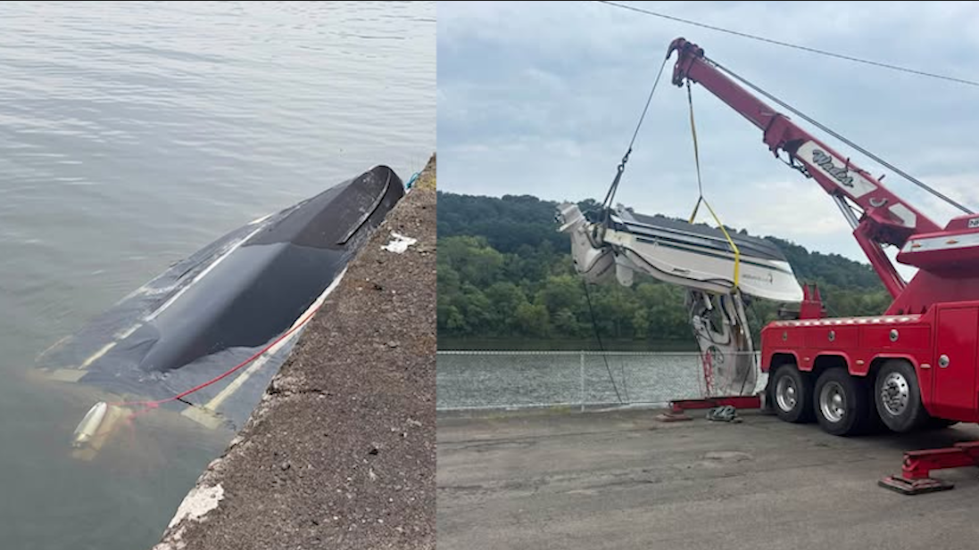 Boat capsizes on Monongahela River in Pennsylvania, 3 missing