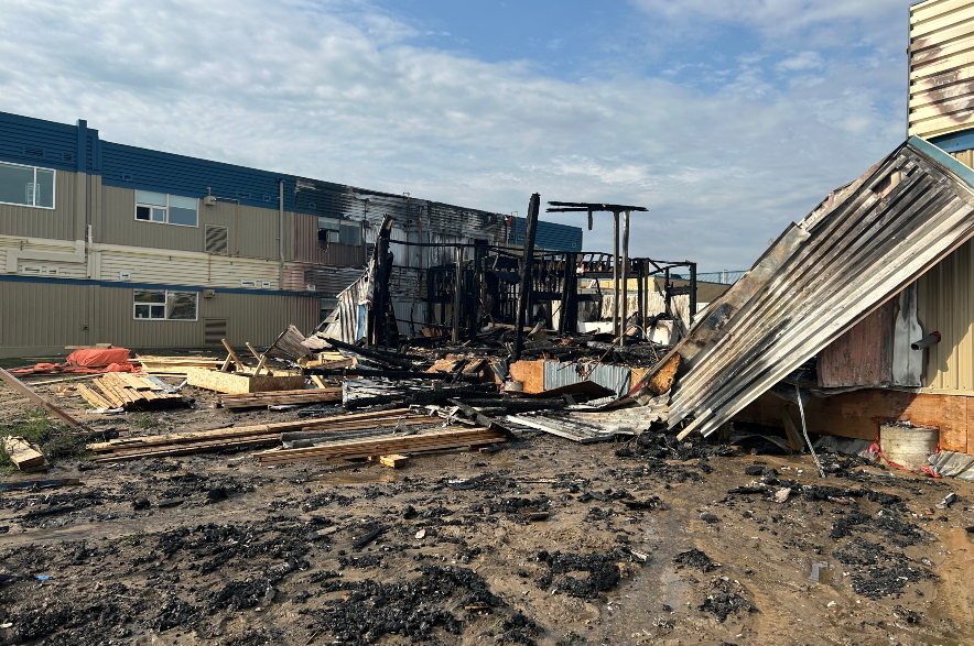 Fire damage to Bethlehem High School