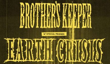 Brother's Keeper announces additional Erie, PA show with Earth Crisis and Ringworm.