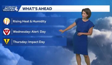 Western PA: Rising storm chances mid-week