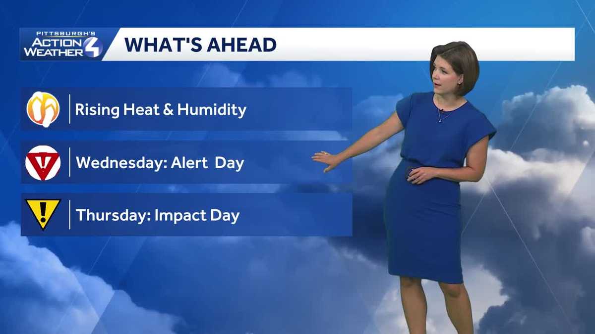 Western PA: Rising storm chances mid-week