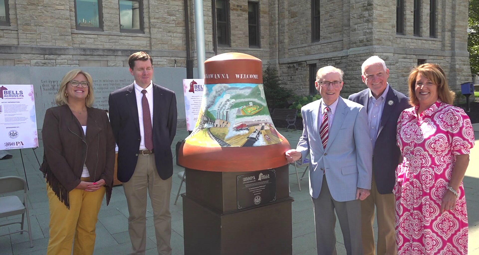 America250PA bell unveiled in Scranton