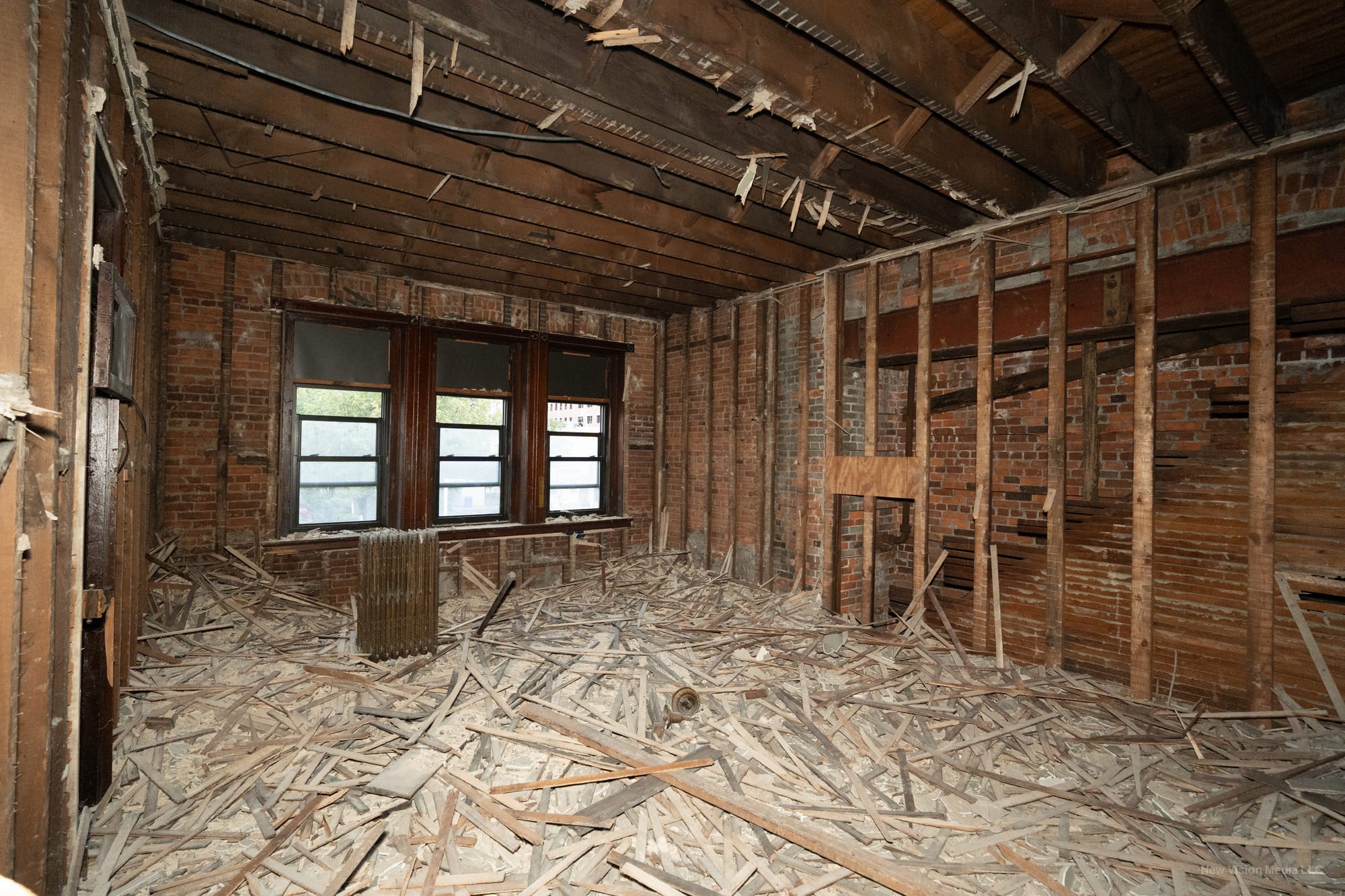 Before and after photos of 'The Emerald on Third,' a mixed-use property now available for sale/lease in the South Side Histor