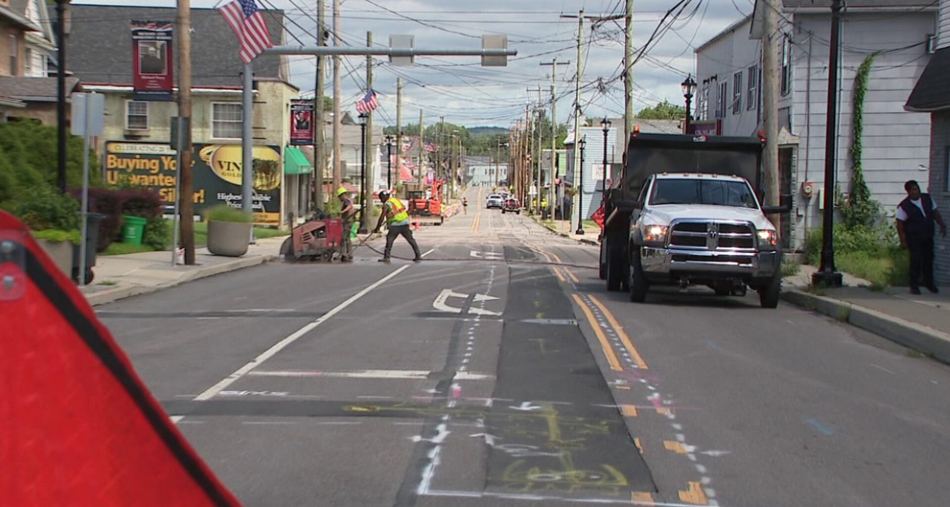 Dickson City residents, businesses face traffic disruptions as construction closes part of Main Street