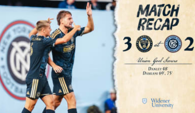 Recap | Damiani's brace powers Union to comeback win at NYCFC