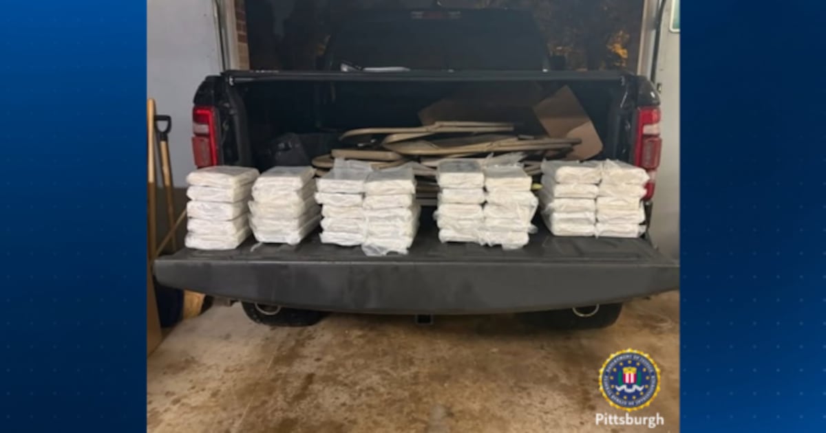 80 kilograms of cocaine seized during Pittsburgh-area drug trafficking operation
