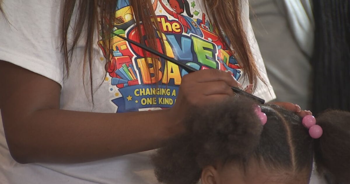 ‘The Give Back’: Kids get free haircuts, school supplies during community event in Homewood