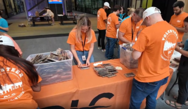 Duquesne Light volunteers pack treat bags, care kits for local families in need