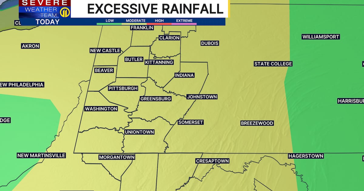 Pittsburgh Weather: Waves of showers and storms expected throughout Sunday