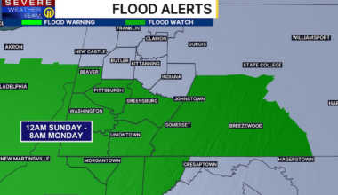 PITTSBURGH WEATHER: Rain returns in waves Sunday, with potential for flooding, wind damage