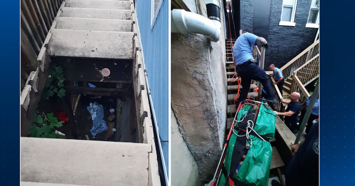 Woman falls about 20 feet through outdoor staircase in Pittsburgh’s South Side Slopes, officials say