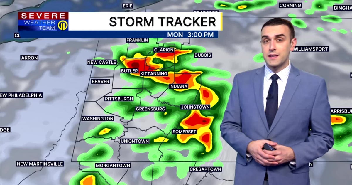 Storms Monday could bring damaging winds, heavy rainfall – WPXI