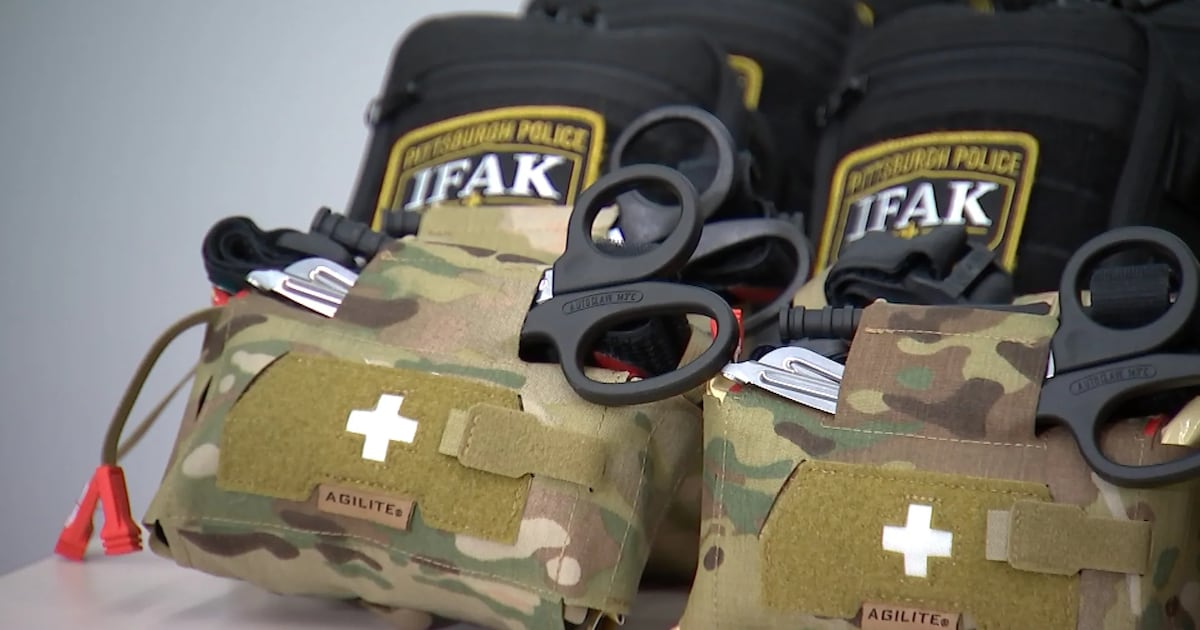 ‘Every second matters’: UPMC donates 229 medical trauma kits to Pittsburgh police – WPXI