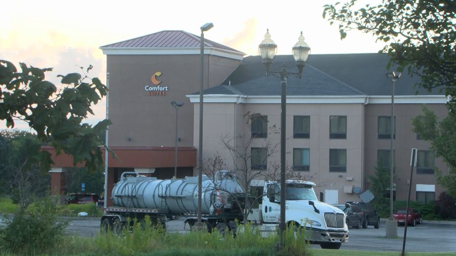 Erie County Haz-Mat responds to Edinboro chemical leak