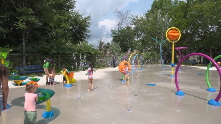 Splash pad opens in Scranton's Pinebrook section