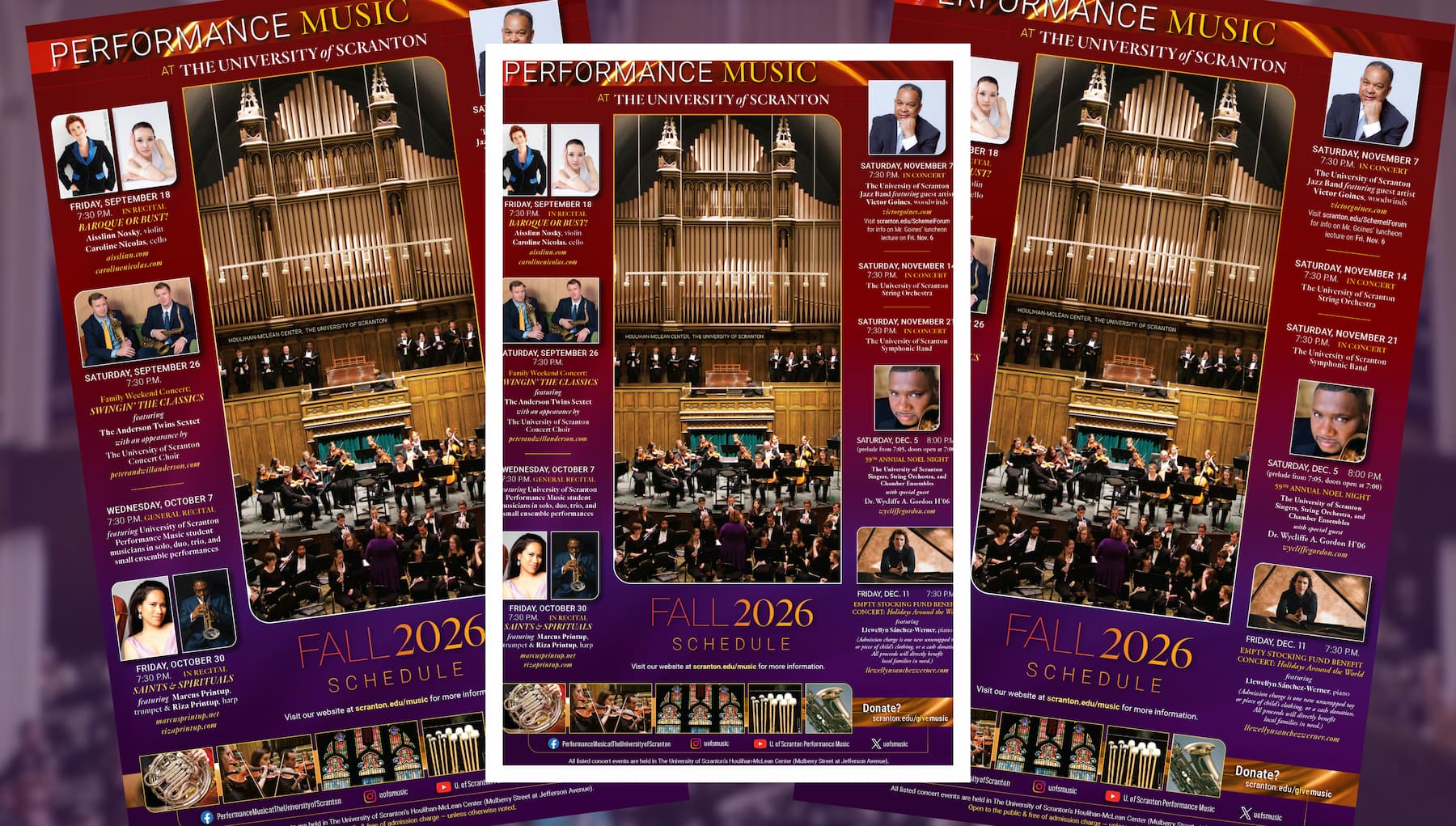 Fall Concert Season Schedule Announced
