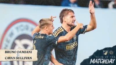 Bruno Damiani and Cavan Sullivan named to MLS Team of the Matchday