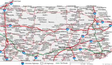 Map of PA