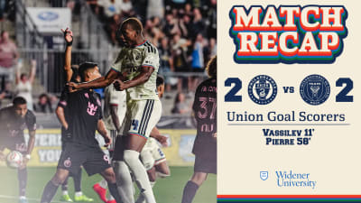 Recap | Pierre helps Union battle back for point against Inter Miami