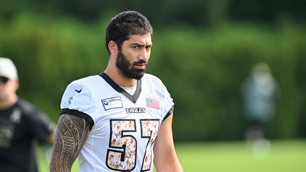 Epenesa grateful to be Eagle after 'weird' Browns situation