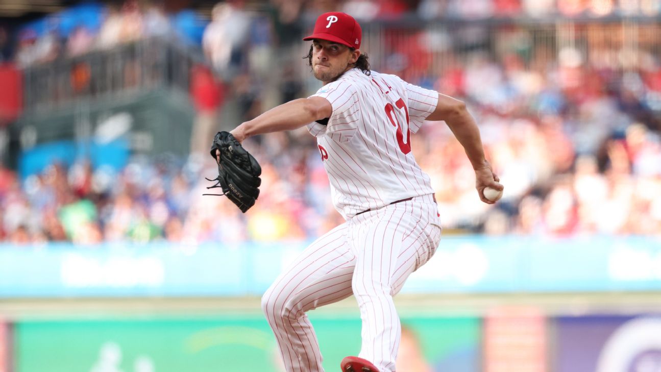 Phillies' Nola takes line drive off knee, leaves start in 6th