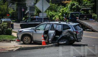 Two-car accident closes Bethlehem Pike, just as a new traffic light was being installed – Wiss Now